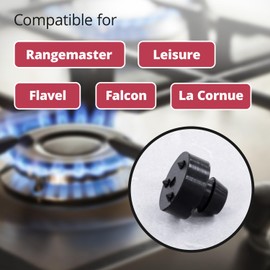 Reliapart Cooker Pan Support Stand Rubber Foot (12 Pack) Replacement Compatible for Rangemaster Leisure Flavel Falcon La Cornue Cookers Heat Resistant Design for Secure Pan Stability