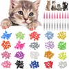 JOYJULY 100pcs Cat Nail Caps Kitten Caps Cat Caps Cat