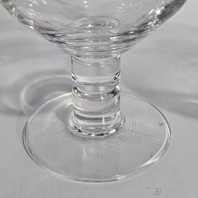 Chimay Lot of 2 Chimay Brewery Stemmed Silver Rimmed Trappist