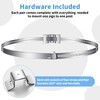 Oudain Sign Mounting Bracket for Larger Pole Adjustable Pole Clamp