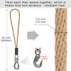BeneLabel 2pcs Tree Swing Rope, 50cm Hammock Strap Hanging Kit
