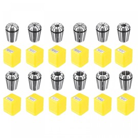 uxcell 12pcs ER25 Spring Collet Set 1/8" to 5/8" for CNC Engraving Machine Lathe Milling Tools
