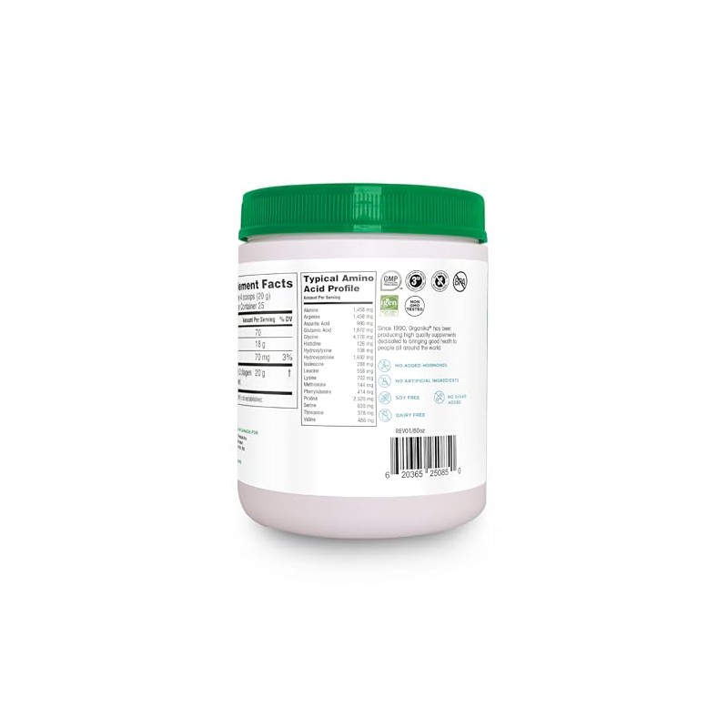 Organika Colágeno Hidrolizado Polvo Tipo Sabor Non Gmo 500 Aporta