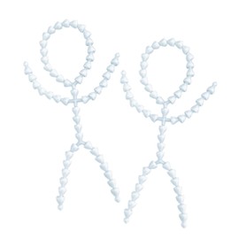 JINGYOU Plush, Skeleton, Skeleton, Toy Skeleton Parts, Movable, Articulated Skeleton, Toy Skeleton, Roll, Approx. 0.6 inches (15.5 mm), Set of 2, Handmade, Movable Skeleton DIY Skeleton, Mascot, Doll