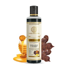Khadi Natural Herbal Shikakai and Honey Conditioning Shampoo for all Hair Types (210 ml)                                                              
