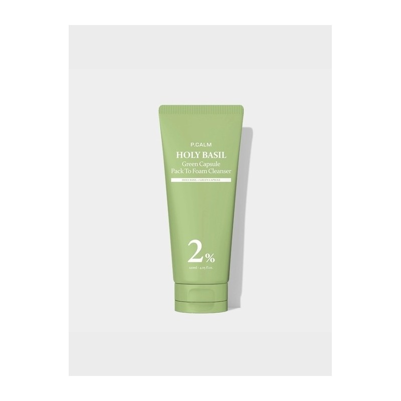 Holy Basil Green Capsule Pack-to-Foam Cleanser 120ml / 홀리바질 그린캡슐