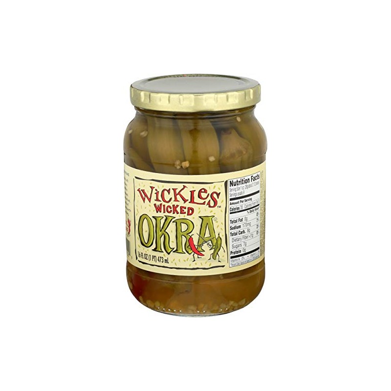 Wickles Wicked Okra, 16 oz