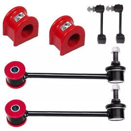 Suspension Dudes 8PC Front/Rear Sway Bar Links Front/Rear Bushings 2007-2018 Jeep Wrangler 4WD