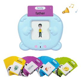 RT&BS Talking Flash Cards for Toddlers, Montessori Toys Flash Cards, Speech Therapy Toys, Gift for Kids Children, 224 Sight Words Blue