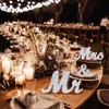 Mr and Mrs Sign for Wedding Table,Large Wooden Letters Mr