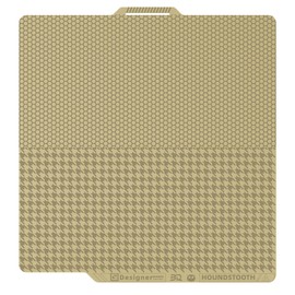 BIQU Designer Series Panda Build Plate for Bambu-Lab P1P/P1S/X1C/X1E/A1 [Honeycomb + Houndstooth] 257x257mm 3D Printers Spring Steel Removable Surface Platform