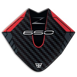 Resin Bike Motorbike 3D Stickers Compatible with Kawasaki Z650 2024 Candy Persimmon Red/Ebony. Windshield Protection from Impact and Scratches. Sticker 3D Resin Gadget Moto