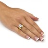 PalmBeach Gold-Plated, Rose Gold-Plated or Silvertone Round Cubic Zirconia Solitaire