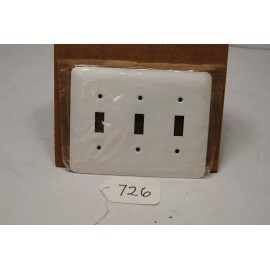 Mulberry 76073  3 Gang White, Wallplate Metal New (726)