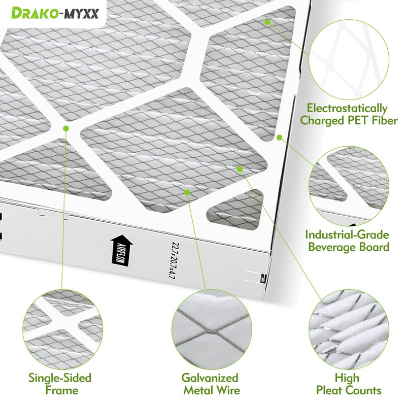 22.7" x 20.7" x 4.7" FLRQB5AH23M13 MERV 13 Air Filter