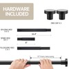 BRIOFOX Shower Curtain Rod Adjustable 18-78 Inch, Stainless Steel Spring