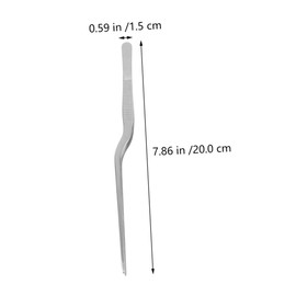 Ipetboom 3Pcs Stainless Steel Food Tweezers with Ergonomic Handle for Kitchen Cooking BBQ Grilling Fish Bone Removal and Western Food Plating