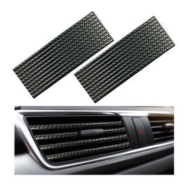 Yourkar 20 PCS Car Air Conditioner Decoration Strip, Flexible Air Vent Outlet Trim Decoration, Waterproof Decorative Trim for Air Vent Outlet for Most Vehicles, Car Accessories (Carbon Fiber)