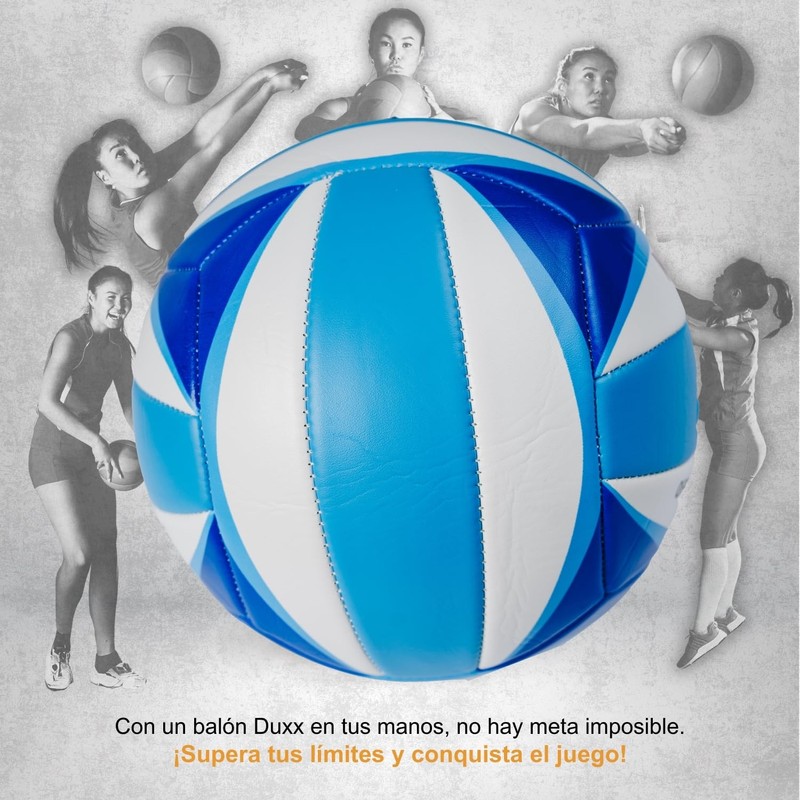 Duxx Balón Voleibol Vd2000#5 PVC (Azul Blanco)