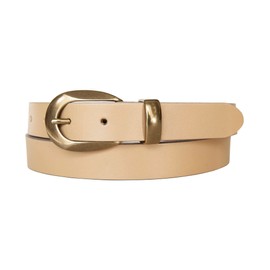 Lucky Brand Women's Leather Bold Fashion Statement Belts, Sculpted Buckle - Vachetta, Small