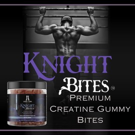 Royal Living Knight Bites Royal Living Knight Bites Sugar Free Creatine Monohydrate Gummies 5g for Men & Women, Chewables Creatine Monohydrate for Muscle Growth & Recovery, Vegan, Mixberry Flavor, 120 Count