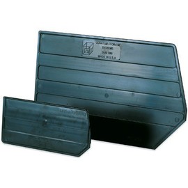 Aviditi (6 Pack) BIND102 8-3/8 x 4-1/2 Inch Divider, for Plastic Stack and Hang Bins, Black