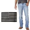 XGALBLA Mens Fashion Native American Flag Square Belt Buckle Black