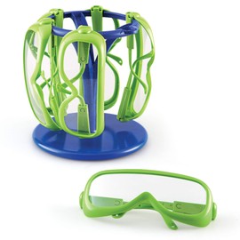 Learning Resources Science Safety Glasses with Stand, Preschool Science, Set of 6, Ages 3+
