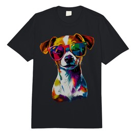 Jack Russell Terrier Dog with Sunglasses Cute Jack Russells Comfort Colors Adult Heavyweight T-Shirt