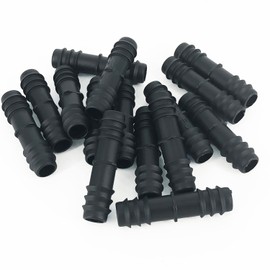 MW.Shop.24 40 Stück Geradeverbinder für 16mm Tropfschlauch Schlauchadapter/Tröpfchenbewässerung/schlauchverbinder/Tropfrohr