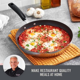 Zakarian by Dash 12" TruPro Nonstick Stainless Steel Fry Pan- Black