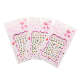 minkissy 3pcs Cactus Nail Stickers for Women DIY Nail Art Decals Tropical Patterns for Parties and Creative Designs