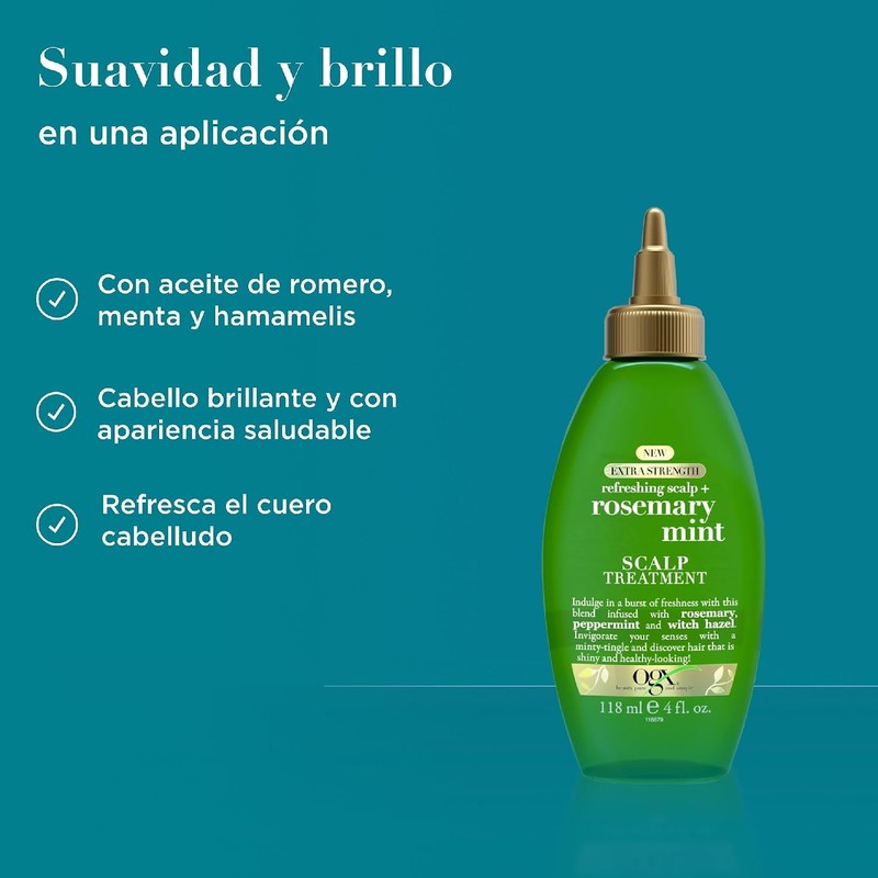 OGX, Tratamiento Extra Fuerte de Tea Tree y Menta, 4