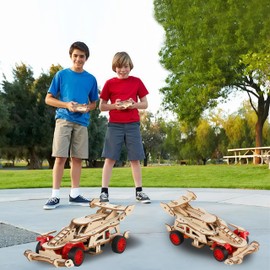Experiments for Children from 8, 9, 10, 11, 12, 13, 14 Years, Formula 1 Remote Controlled Car Construction Kit Made of Wood for Boys and Girls, Science Toy, Gift, Educational Toy for 8-12 Years Olds