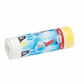 PAPSTAR Rubbish Bags, LDPE Film, White, 62 x 53 x 62 cm, 30 Units