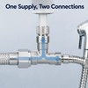 G1/2 Inch Stainless Steel Toilet Diverter Valve – Three-Way T-Valve