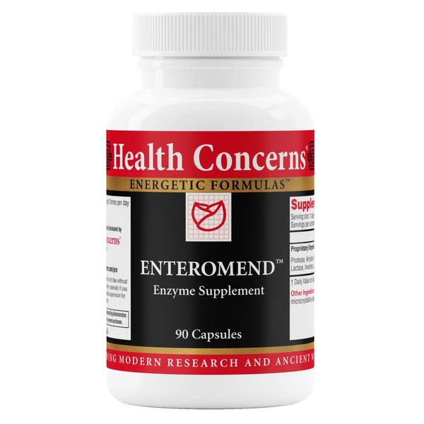 Health Concerns Enteromend - Digestion Supplement & Intestinal Cleanse Support - 90 Capsules