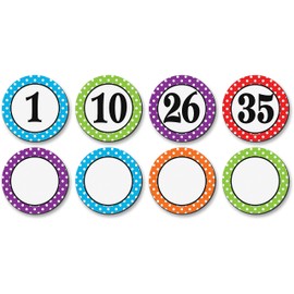 Teacher Polka Dot Numbers Magnetic Accents