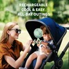 AMACOOL Battery Operated Stroller Fan Flexible Tripod Clip On Fan
