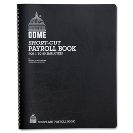 DomeSkin Dome 650 Payroll Record, Single Entry, 1-50 Employees, 11-1/4x8-3/4, Weekly, wirebound
