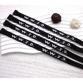 yfstyle 4PCS WWJD Bracelet for Men What Would Jesus Do Bracelet wwjd Matching Bracelets for Couples/Friends W.W.J.D.Bracelet Braided Bracelets Inspirational Religious Christian-black 4pcs
