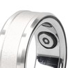 Smart Health Ring Silver Pedometer Waterproof Body Temperature Monitoring Sleep