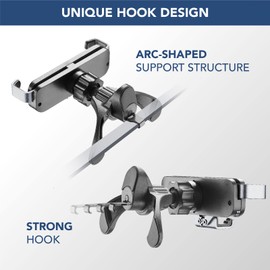 cellularline Slide Multi Fit Universal Smartphone Holder for Cars with Quick and Easy Insertion System - Attaches to the Ventilation Nozzles - Universal for All Mobile Phones