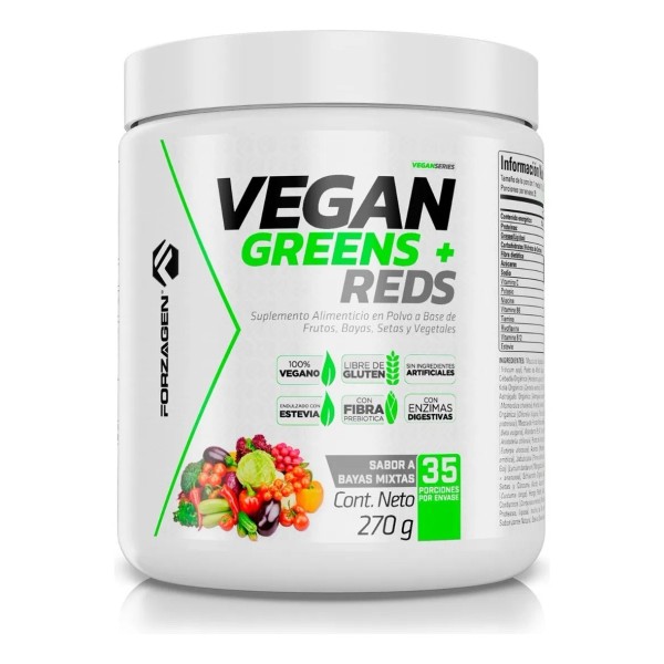 Forzagen | Vegan Greens + Reds 270 G | Vitaminas