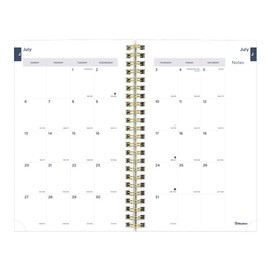Blueline® Essential Academic Weekly/Monthly Planner, 13 Months, July 2025 to July 2026, Gold Twin-Wire Binding, Poly Cover, 8" x 5", Under the Sea Design, Starfish (CA114PH.03-26)