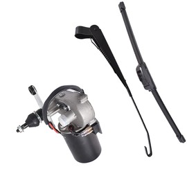 Thomletha 12V Electric Windshield Wiper Motor Kit Replacement for Polaris RZR Replacement for Kawasaki Replacement for Can Am Black