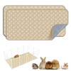 FunFurry Washable Guinea Pig Cage Liner - 2 Pack Reusable