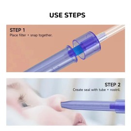 Baby Nasal Aspirator for Stuffy Nose, Baby Nose Sucker with Extra Hygiene Filters (Nose Sucker + 4 Filters)