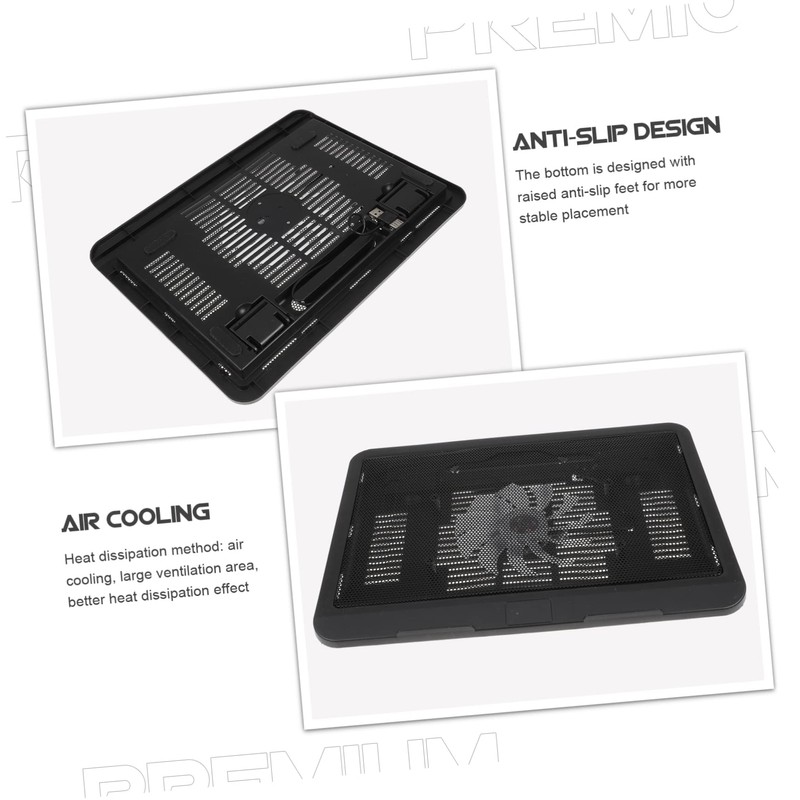 LALAFINA LED Laptop Cooling Pad Ergonomic Design for Laptops USB
