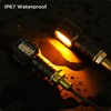 evermotor Mini 12V Motorcycle LED Indicators E24 E-mark Rectangle Motorcycle